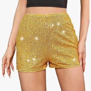 NrwGold Sequin Women's Shorts